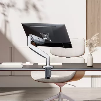 Monitorhalterung MACLEAN MC-969 Doppelarm-Gasfeder für 17–45 Zoll Bildschirme, max. Belastung 16 kg