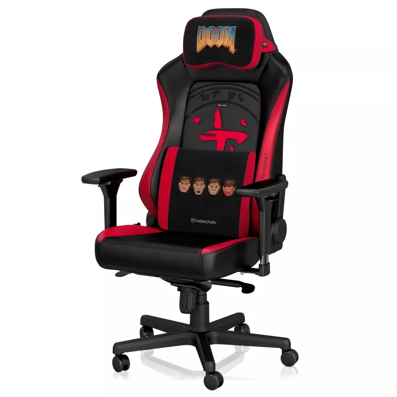 Memory Foam Kissen-Set noblechairs DOOM Retro Edition — ergonomische Kissen für Gaming- und Bürostühle
