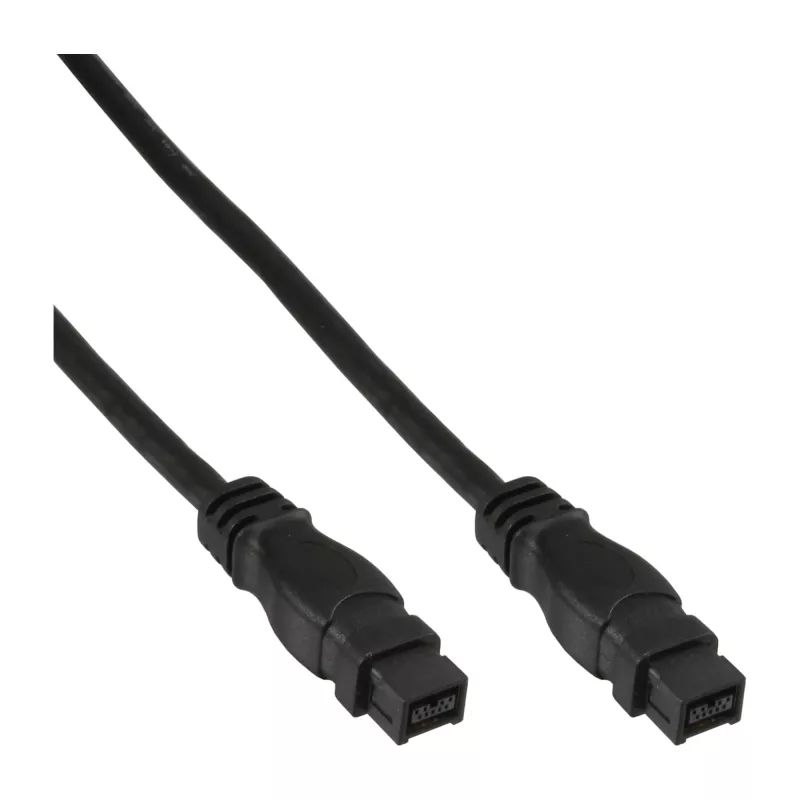 FireWire-800-Kabel InLine 39902 1,8 m Stecker/Stecker Schwarz