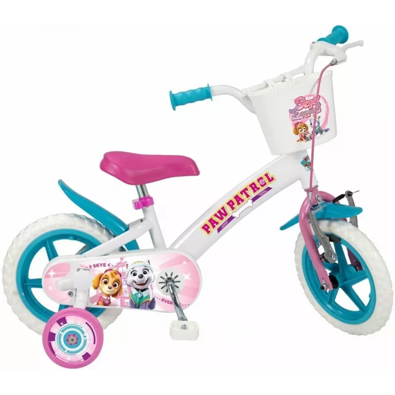 TOIMSA Kinderfahrrad 12 Zoll Paw Patrol Weiß 1281 Mädchen