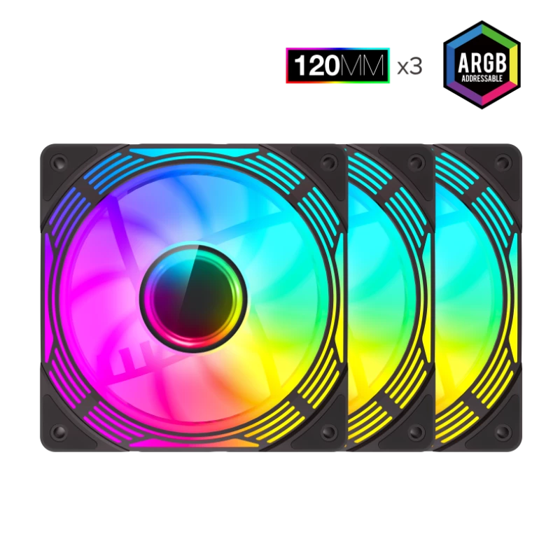 Gamemax | Gehäuselüfter | KF300R BK | Schwarz