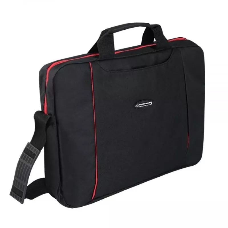 Esperanza SALERNO 39,6 cm (15,6) Toploader-Tasche Schwarz, Rot