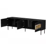 TV-Unterschrank cama meble INSERTO 3D1W 190x40x62 cm schwarz mit LED