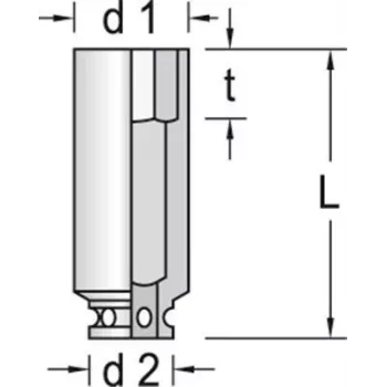 Gedore 6164270 Schlagschraubereinsatz 318 g