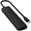 Satechi 7-in-1 USB-C Slim Multiport Adapter Ethernet (USB-C PD, 2x USB-A, HDMI 4K, Ethernet, Kartenleser micro/SD) (Schwarz)