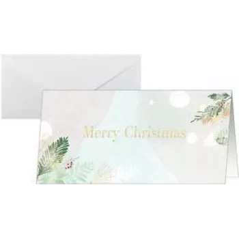 Grußkarten sigel DS199 Watercolor Design, DIN-Langformat, Pack für Weihnachten