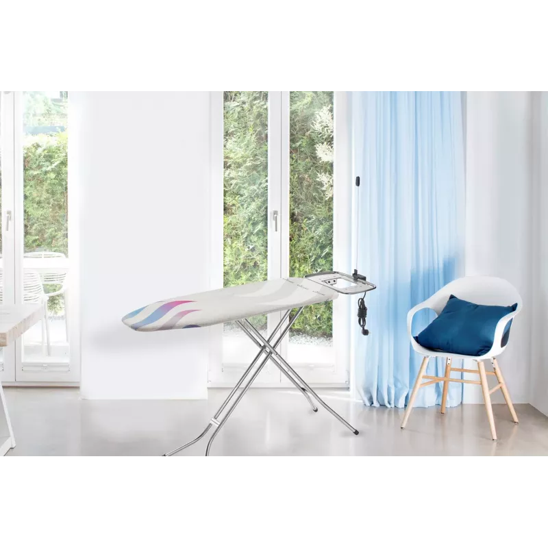 Bügelbrettbezug VILEDA Total Reflect Blau Grau Weiß für Bügelbretter 1300 x 450 mm