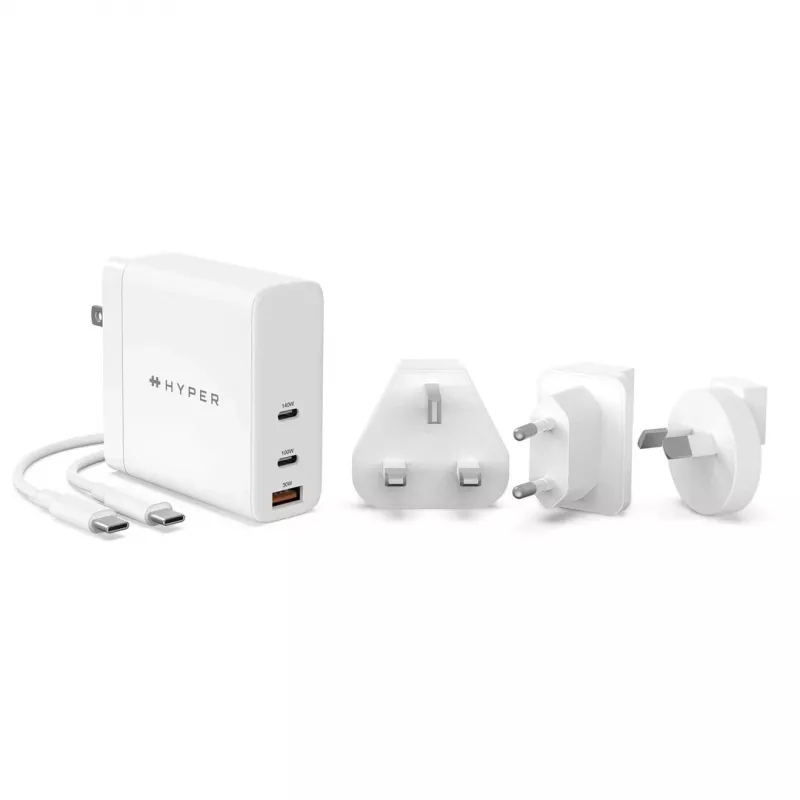 HYPER HJG140WW Ladegerät für Mobilgeräte Universal Weiß AC Schnellladen Innenbereich