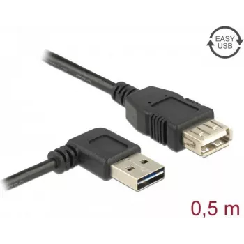 USB-Kabel DeLOCK 85177 USB 2.0 0,5 m Schwarz