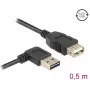 USB-Kabel DeLOCK 85177 USB 2.0 0,5 m Schwarz