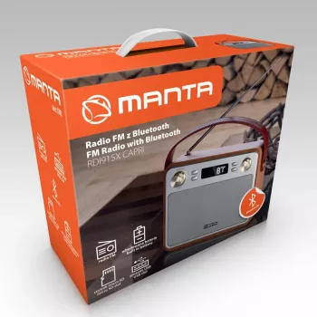 Autoradio MANTA RDI915X — FM-Empfänger mit Bluetooth 2.1, USB, microSD, 1200-mAh-Akku, 10 W Ausgangsleistung