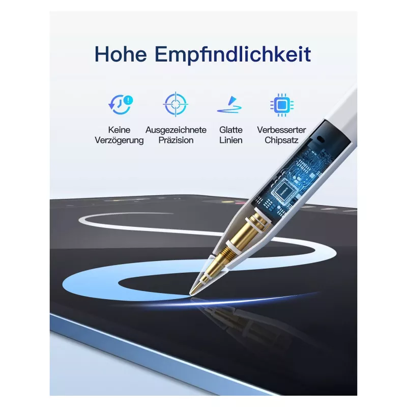 Stylus Pen Inateck PCL005_WHITE — kompatibel mit iPad Pro, iPad Mini, iPad 6–10