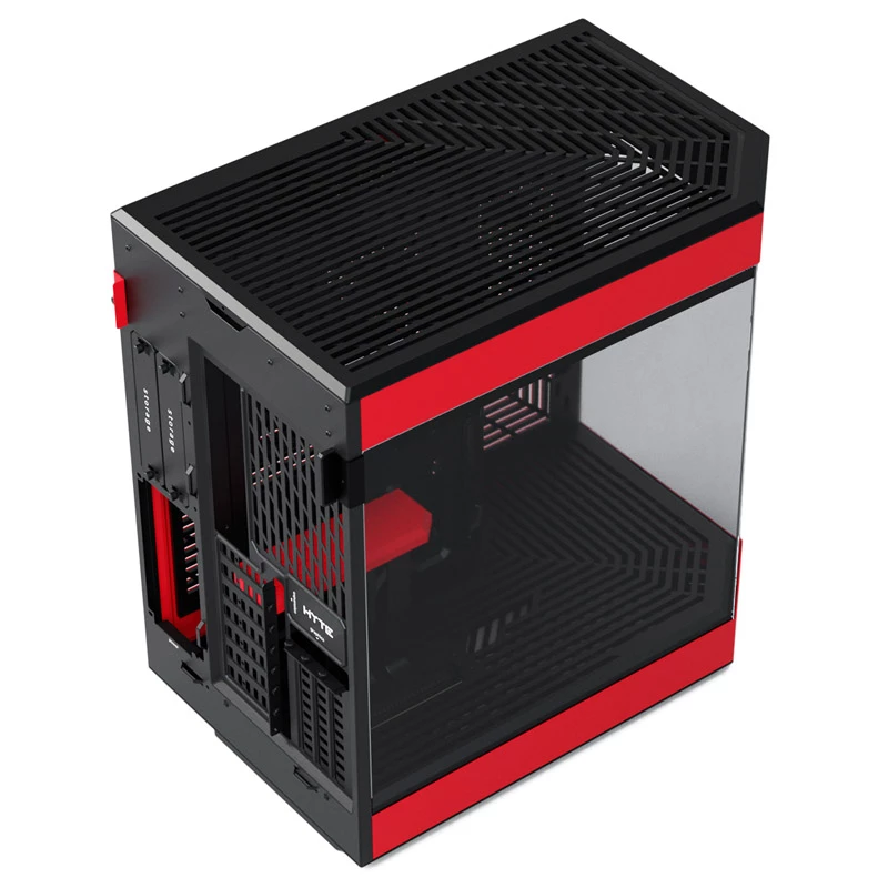 HYTE Y60 Midi Tower Schwarz, Rot