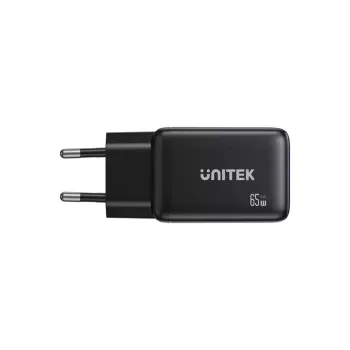 Unitek Wandladegerät GAN 65W mit 2x USB-C und 1x USB-A, Power Delivery 3.0