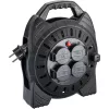 Kabeltrommel Hazet 161N-3D, 10,00 m Kabel, schwarz, tragbare Stromverlängerungstrommel