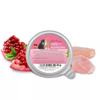 GRANATAPET Filet á la carte Huhn mit Kaninchen - Nassfutter für Katzen - 85g