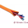 Kabelschutzspirale selbstschließend doppellagig 5 m x 19 mm DELOCK 19028 orange