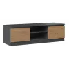 TV-Ständer Top e Shop RTV 120 ANTR/ARTIS — 1200×400×360 mm, anthrazitfarbene Oberseite und Rahmen, Spanplatte, 2 Regalböden