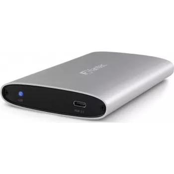 FANTEC ALU-25U31 2,5 USB 3.2 Aluminiumgehäuse für SATA HDD/SSD, silber