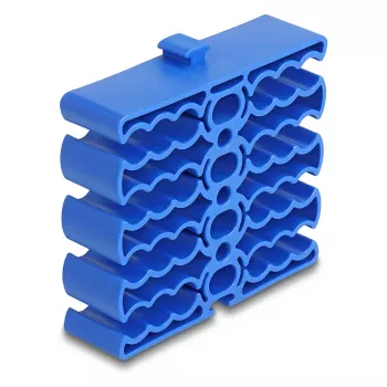 Kabelhalter DeLOCK 66325 blau 24 Kabeleingänge