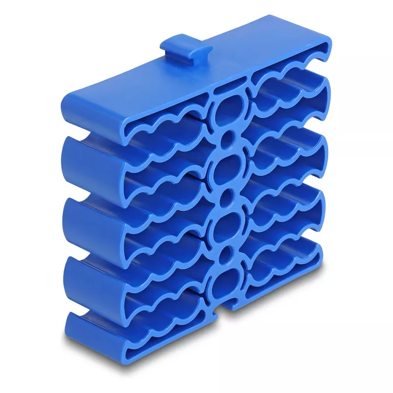 Kabelhalter DeLOCK 66325 blau 24 Kabeleingänge