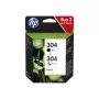 HP 304 2er-Pack Schwarz/Dreifarbig Original Tintenpatronen