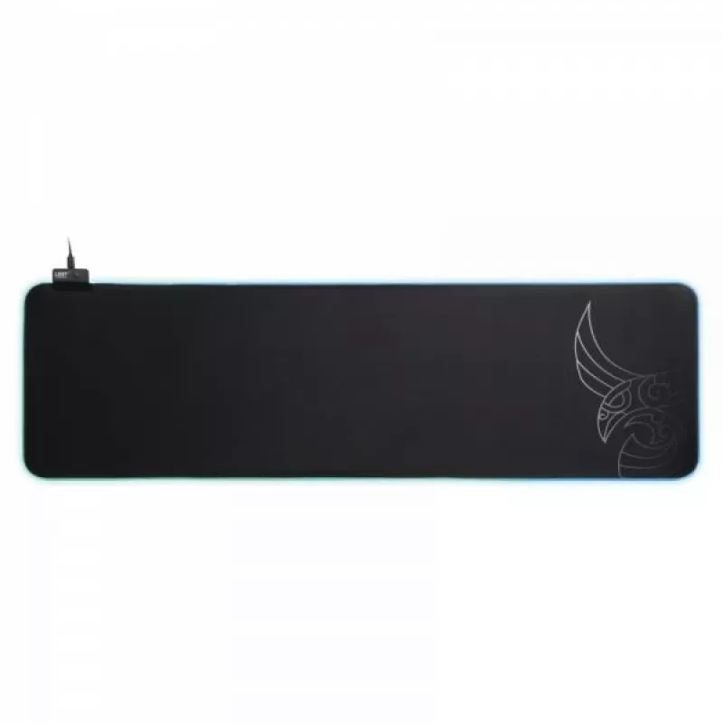 L33T Gaming 160406 Asar Bardagi XXL RGB Gaming-Mauspad, schnelle Oberfläche. 920 x 294 x 3 mm, Schwarz