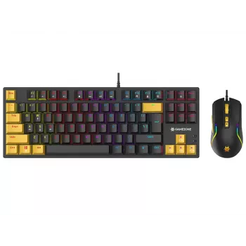 Tracer HORNET 87 Tastatur Maus inklusive Gaming USB QWERTY Englisch Schwarz, Gelb