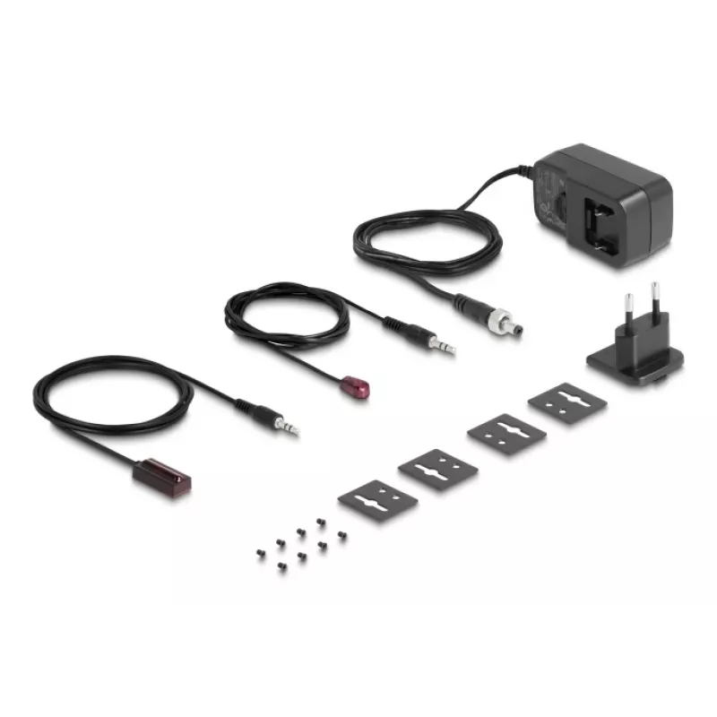AV-Sender- und Empfänger-Set DELOCK 65955 — Cat6/Cat6a HDMI-Extender, bis zu 3840×2160, kabelgebunden, Micro-USB-B-Stromversorgung
