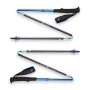 Trekkingstöcke Schwarz Diamond Distance Carbon Z, faltbarer Carbonschaft, 120 cm, 280 g, 3-teilig