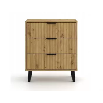SCANDI 3S schlank Eiche ARTISAN Kommode