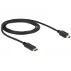 USB-Kabel DeLOCK 83603 USB 2.0 1m USB C Mini-USB B Schwarz