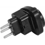 Netzstecker-Adapter Omnitronic 30236262 EU auf CH 10A zum Anschluss von EU-Geräten an Schweizer Steckdosen