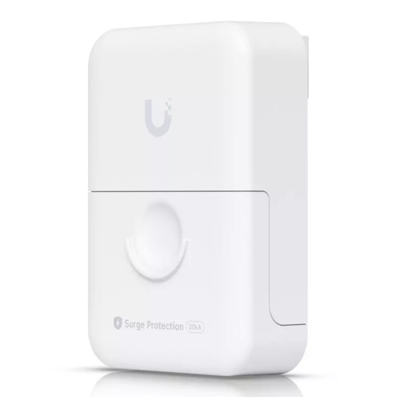 Ethernet-Überspannungsschutz UBIQUITI UACC-ETH-SP-Pro — 10 Gbit/s, 600 V, Polycarbonat, weiß