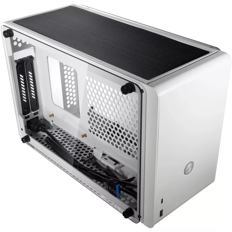 RAIJINTEK Ophion Mini-ITX Gehäuse mit Temperglas - Weiß - Gehäuse - Mini-ITX