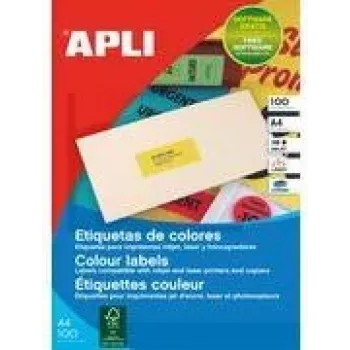 Druckeretikett APLI 119030 Rot 7 cm x 3,1 cm Permanent haftend