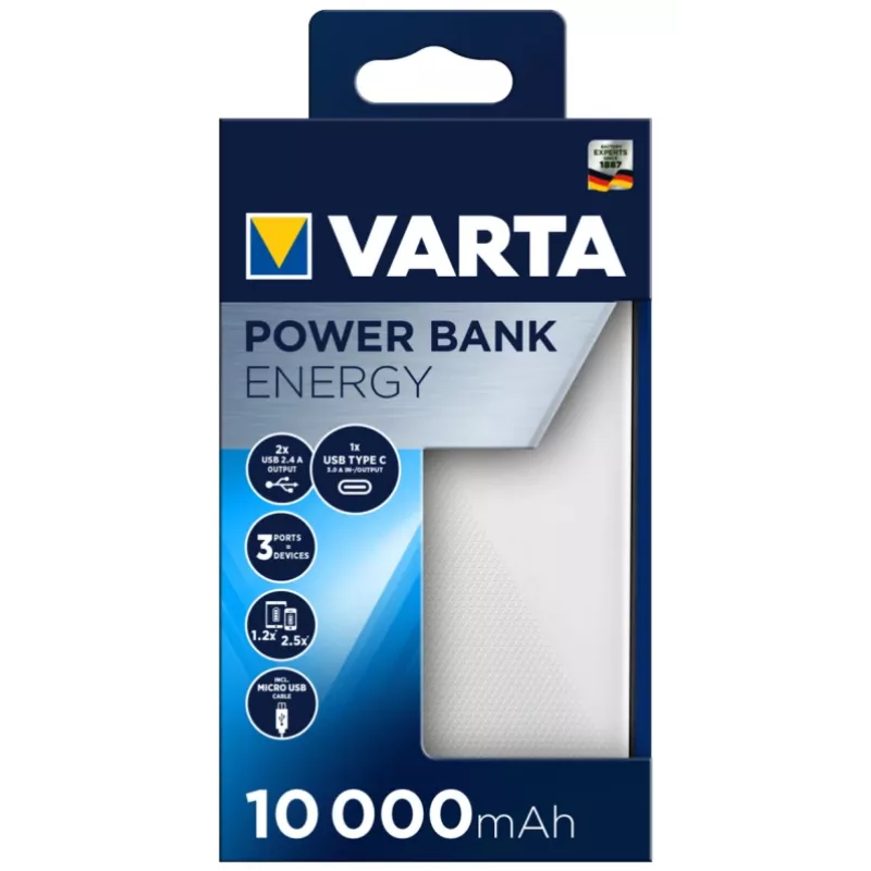 Tragbares Ladegerät Varta Energy 10000, 10000 mAh