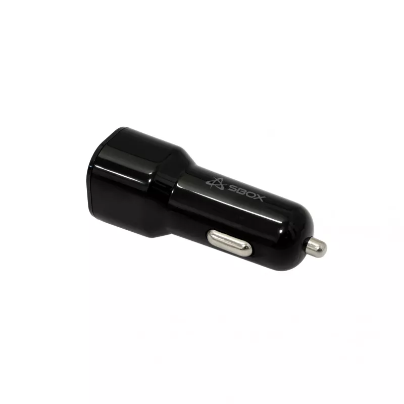 Kfz-Ladegerät SBOX CC-038 38W Schwarz — Dual-USB-Netzteil für Fahrzeuge