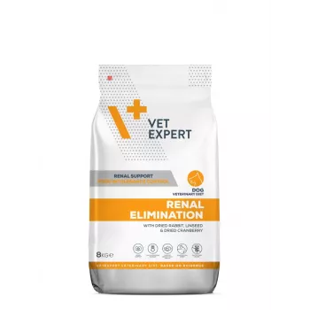 Trockenhundefutter VETEXPERT Veterinary Diet Renal Elimination 2 kg — Kaninchengeschmack, ausgewachsene Hunde, Nierenunterstützung, 15,8 % Protein, 19,5 % Fett