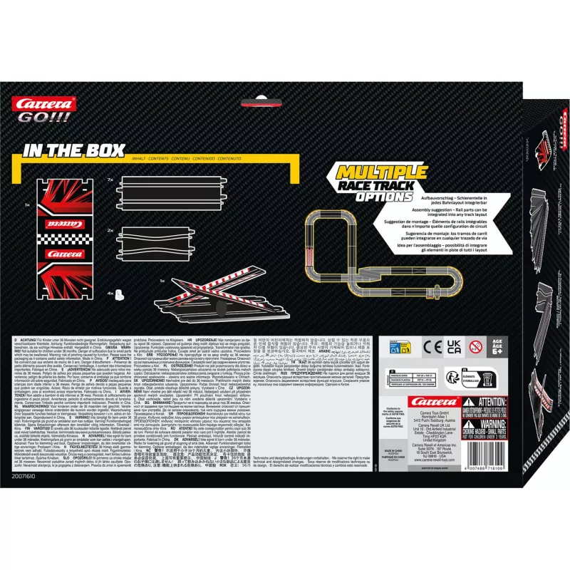 Slot-Car-Streckenerweiterungspack CARRERA GO!!! Mega Extension Pack 20071610 für GO!!!-Maßstab