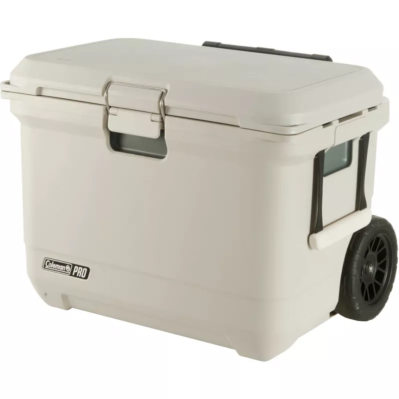 Coleman Pro 55QT Wheeled Cooler Box Weiß 52L 120h