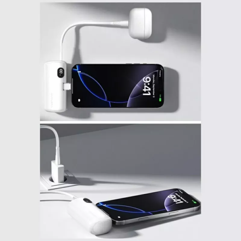 Powerbank 4smarts 541657 5000 mAh Li‑Ion weiß USB‑C 2 Anschlüsse PD 2.0 PPS Quick Charge 3.0 3,63 V