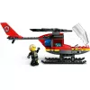 LEGO City Feuerwehrhubschrauber 60411 Bauspielzeug, 85 Teile, drehbare Rotorblätter, 1 Minifigur, Alter 5+ (220×90×60 mm)