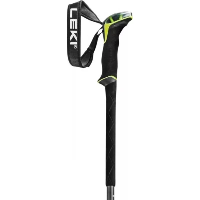 Nordic-Walking-Stöcke Leki Guide 2 — Aluminium, maximale Länge 150 cm, Gewicht 271 g, Lock Security Strap Nylon, Schaft Ø1,6 cm, schwarz