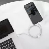 USB-C auf Lightning Baseus High Density Geflechtkabel, 20W, PD, 2m (weiß)