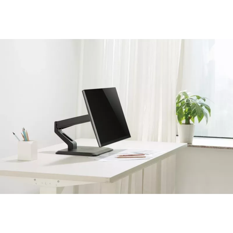 Vollbeweglicher Touchscreen-Tischständer GEMBIRD MS-D1ST-01 für 17–32 Zoll Displays, schwarz, VESA 75x75–100x100, maximale Belastung 10 kg