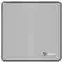 Gaming-Mauspad SAVIO Turbo Dynamic S — Grau, 250×250 mm, 2 mm dick, genähte Kanten, rutschfeste Gummibasis