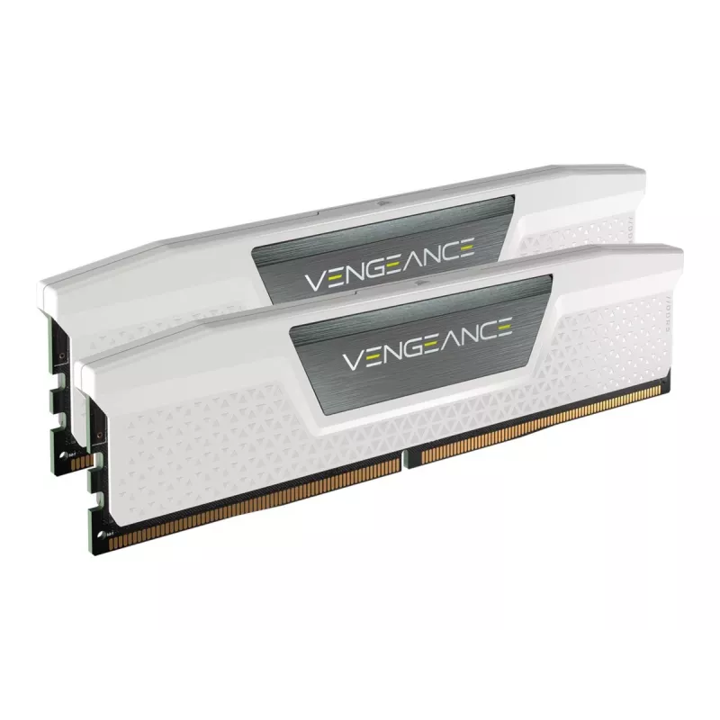CORSAIR VENGEANCE 32GB 2x16GB DDR5 6000MT/s DIMM Unbuffered 36-44-44-96 Std PMIC XMP 3.0 Weißer Kühlkörper Schwarze Platine 1,4 V