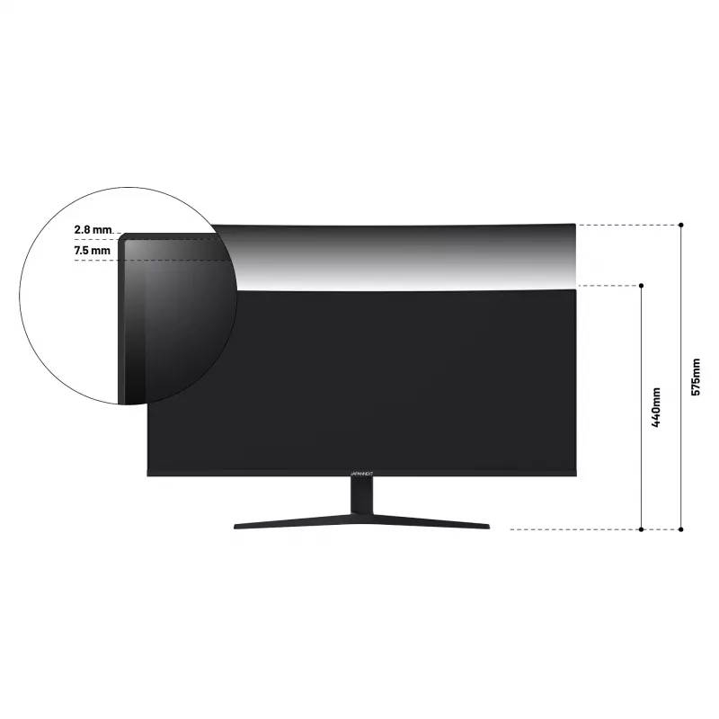 JAPANNEXT JN-IPS375UWQHD+75F-C65W-HS curved UWQHD+