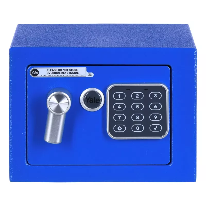 Freistehender Tresor Yale YSV/170/DB2/B Stahl Blau, Zahlenschloss, 3,8 l, Boden-/Wandmontage